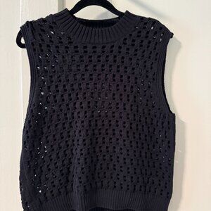Mango Crochet Sweater Vest (small)